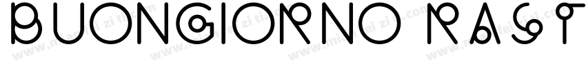 Buongiorno Rastellino Cyr Script字体转换